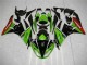 Best 2009-2012 Green Black Red Kawasaki ZX6R Bike Fairing