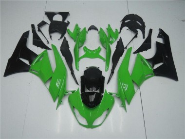 Best 2009-2012 Green Black Kawasaki ZX6R Replacement Motorcycle Fairings