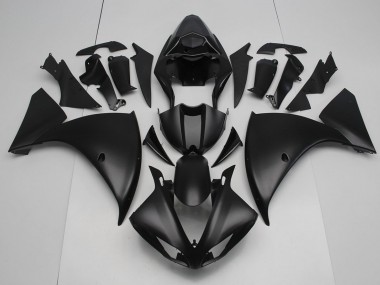 Best 2012-2014 Matte Black Yamaha YZF R1 Replacement Motorcycle Fairings