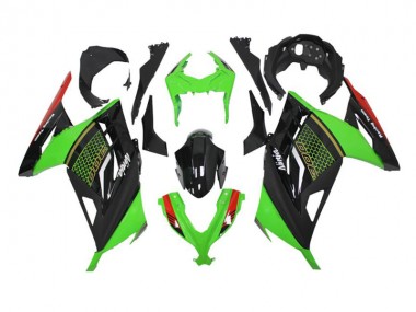 Best 2013-2016 Green Black Kawasaki EX300 Motor Bike Fairings & Bodywork