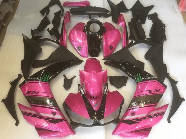 Best 2015-2022 Pink and Black Yamaha YZF R3 Replacement Fairings