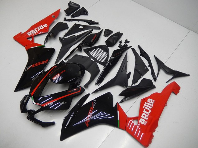 Best 2009-2015 Black Red Aprilia RSV4 Motorcycle Replacement Fairings