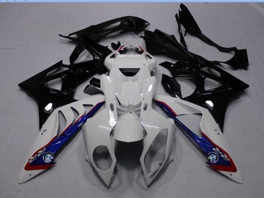 Best 2009-2014 White Black Blue BMW S1000RR Motorcycle Fairing Kit