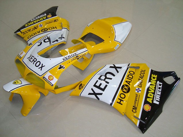 Best 1993-2005 Yellow White Xerox Ducati 748 916 996 996S Replacement Motorcycle Fairings