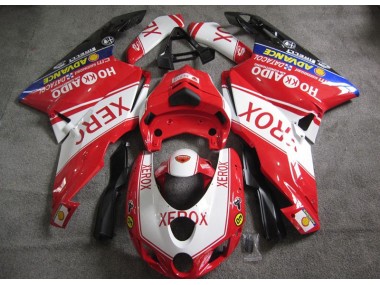 Best 2005-2006 Red White Xerox Ducati 749 Motorcycle Fairings Kits