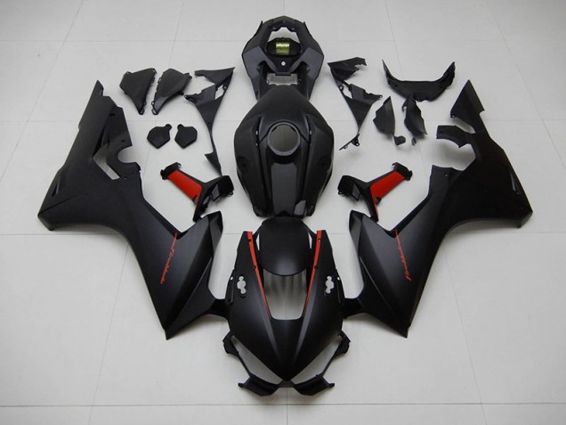 Best 2017-2020 Black with Red Fireblade Honda CBR1000RR Motorcycle Fairings Kit