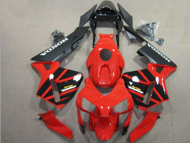 Best 2003-2004 Red Black Honda CBR600RR Motorcycle Fairing