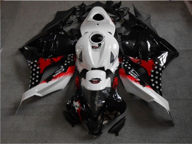 Best 2009-2012 Black White Red Honda CBR600RR Motorbike Fairing Kits