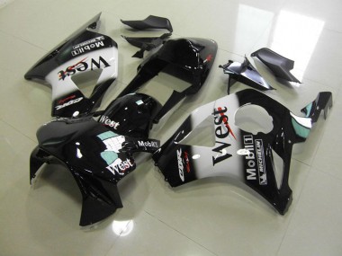 Best 2002-2003 Black West Honda CBR900RR 954 Motorcycle Fairings Kits