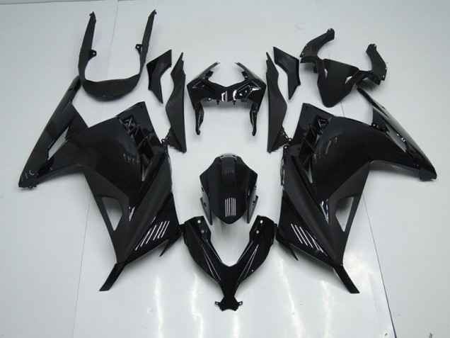 Best 2013-2016 Black Kawasaki ZX300R Motorcycle Bodywork