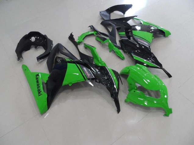 Best 2013-2016 Black Green Kawasaki ZX300R Motorcycle Replacement Fairings