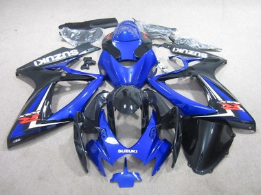 Best 2006-2007 Blue Black Suzuki GSXR750 Motorbike Fairing
