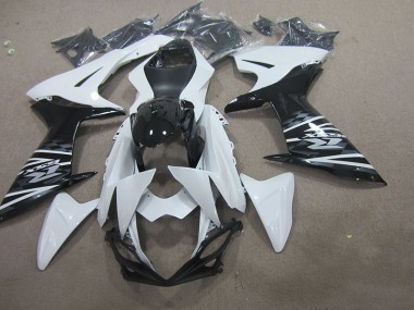 Best 2011-2021 White Black Suzuki GSXR750 Motorcycle Fairing Kit