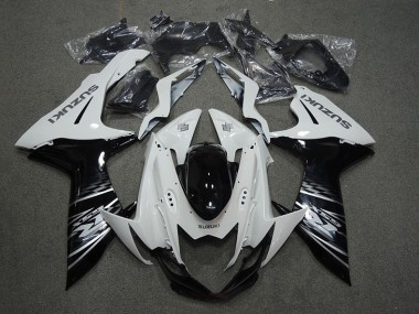 Best 2011-2021 White Black Suzuki GSXR750 Bike Fairings