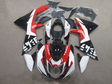 Best 2011-2021 Black Red Suzuki GSXR750 Bike Fairing