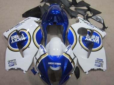 Best 1996-2007 Blue Motul White Lucky Strike Suzuki GSXR1300 Hayabusa Motorcycle Replacement Fairings