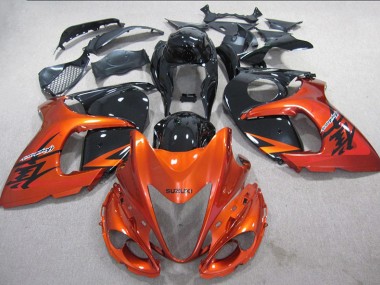 Best 2008-2019 Orange Black Suzuki GSXR1300 Hayabusa Motor Bike Fairings