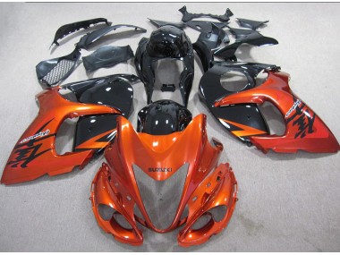 Best 2008-2019 Orange Black Suzuki GSXR1300 Hayabusa Motor Bike Fairings