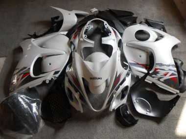 Best 2008-2019 White Black Suzuki GSXR1300 Hayabusa Motorcycle Fairings Kits