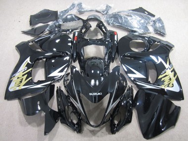 Best 2008-2019 Black Gold Decal Suzuki GSXR1300 Hayabusa Motorbike Fairings