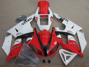 Best 1998-1999 Red White Black Decal Yamaha YZF R1 Bike Fairing