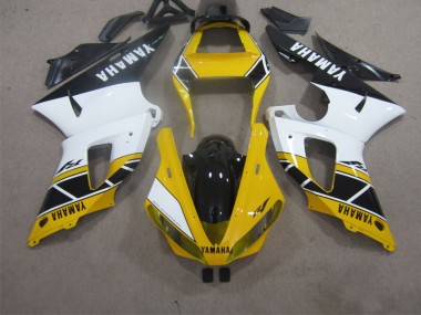 Best 2000-2001 Yellow White Black Yamaha YZF R1 Motorbike Fairings