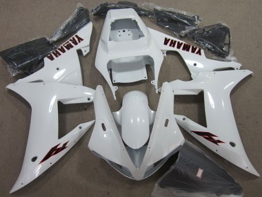 Best 2002-2003 White Black Yamaha YZF R1 Motorcycle Fairing Kit