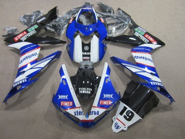 Best 2004-2006 Blue White Volvo Sterilgarda 19 Yamaha YZF R1 Replacement Fairings