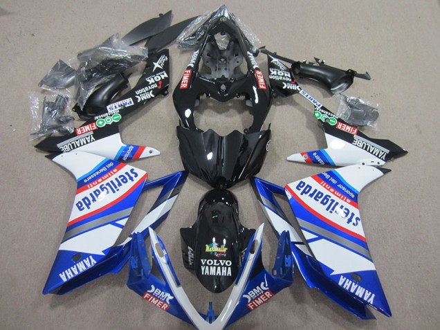 Best 2007-2008 Black White Sterilgarda Yamaha YZF R1 Motorcylce Fairings