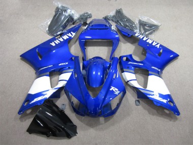 Best 2009-2011 Blue White Yamaha YZF R1 Moto Fairings