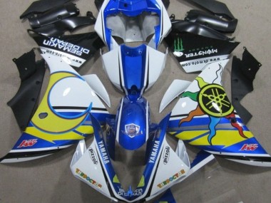 Best 2009-2011 Blue White Yellow 46 Yamaha YZF R1 Replacement Fairings