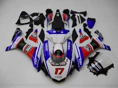 Best 2015-2019 Blue Red KGN 17 Yamaha YZF R1 Replacement Motorcycle Fairings