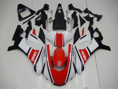 Best 2015-2019 Red White Yamaha YZF R1 Motorcycle Bodywork