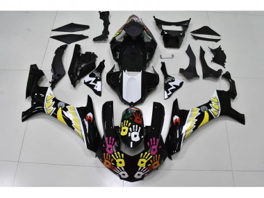 Best 2015-2019 Black White Yamaha YZF R1 Motorcylce Fairings