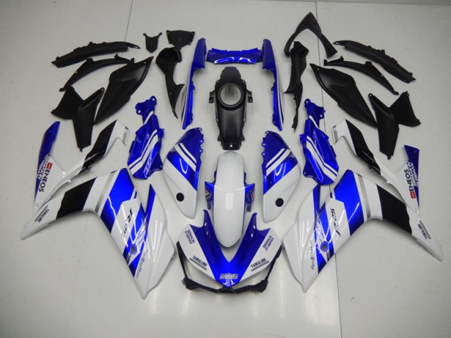 Best 2015-2022 Blue White Blue White ENEOS Yamaha YZF R3 Bike Fairings