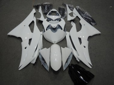Best 2008-2016 White Yamaha YZF R6 Motorcyle Fairings